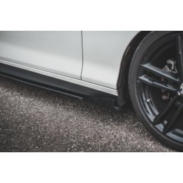 Накладки сплиттеры на пороги на BMW 1 F20 / F21 M-Pack / M140i рестайл